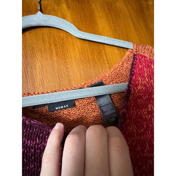 Crazy Horse Collection Womens Floral Knit Sweater Size L Multicolor Acrylic Blen - Picture 6 of 7